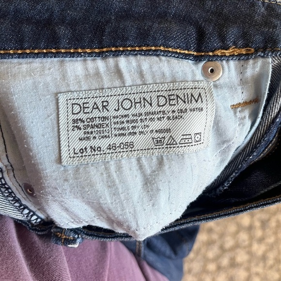 EUC Dear John Denim Dark Wash Mid-Rise Bootcut Cotton Blend Jeans, 27 - Picture 6 of 9